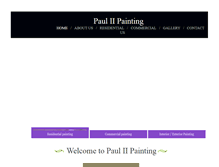 Tablet Screenshot of paul2paintingchicago.com